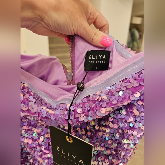 ELIYA THE LABEL                        ALYSSA DRESS - PURPLE - Picture 5 of 6